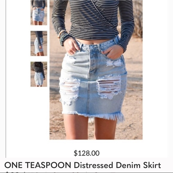 One Teaspoon Dresses & Skirts - 🖤one Teaspoon distressed skirt 🖤